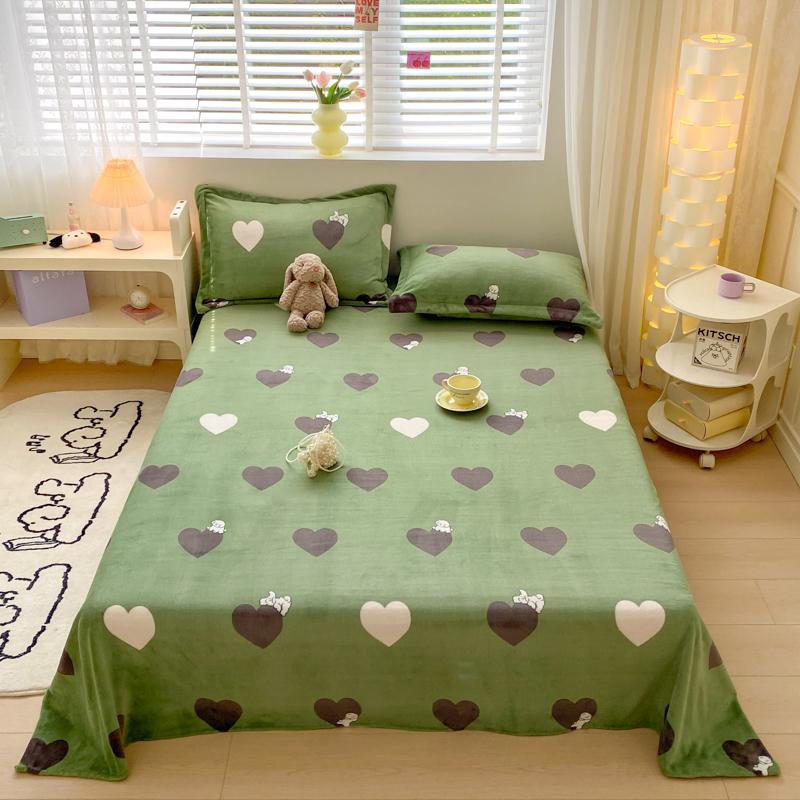 Постельное белье в цветочном стиле, бархатная простыня, плоская простыня для зимы, теплое постельное белье, простыни, приятные к коже, sabanas para cama (Нет наволочки)