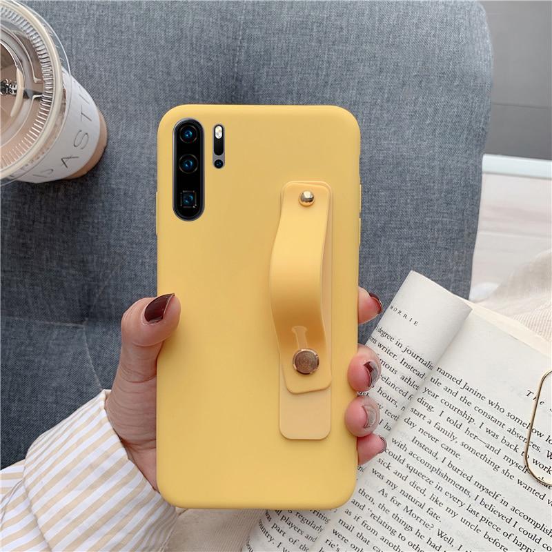 Силиконовый ремешок на запястье, чехол для телефона с держателем для iPhone, Samsung, Xiaomi, Huawei, мягкий чехол из ТПУ