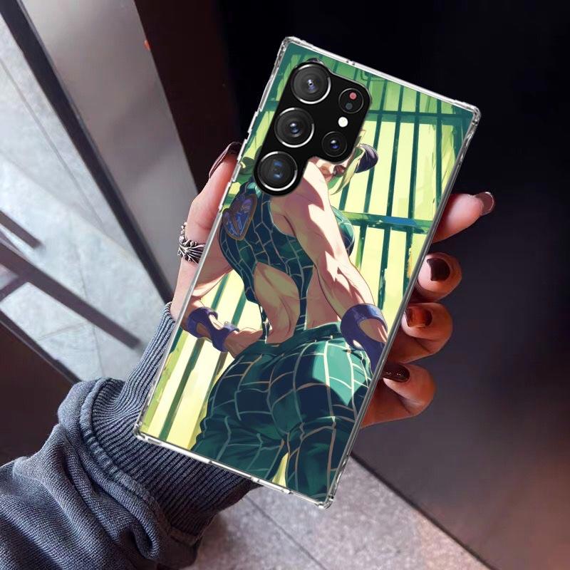 Чехол для телефона JoJo's Bizarre Adventure Джолин Куджо для Samsung Galaxy S23 S24 S25 Edge S26 Ultra S22 + S21 Plus S20 FE Силиконовый