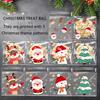 100/200/300 шт. Рождественский пакет для печенья и конфет из ОПП с рисунком Санта-Клауса, самоклеящийся пакет для подарочной упаковки для рождественской новогодней вечеринки, декор