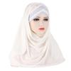 Muslim Women Long Scarf Pull On Ready Wear Instant Hijab Chemo Cap One Piece Amira Head Wrap Turban Femme Shawl Bandanas Scarves