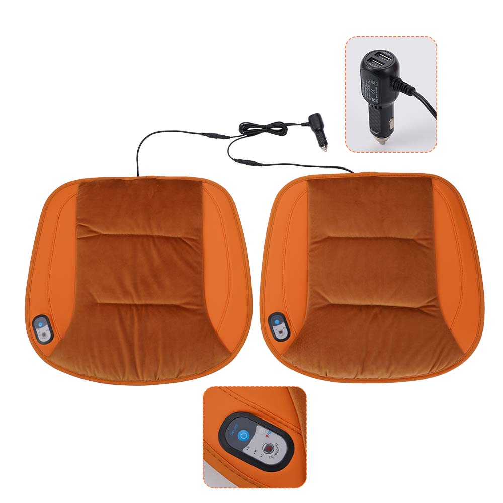 12V/24V Universal Smart Automatic Start-Stop Rapid Heating Graphene Car Heated Seat Cushion Suitable for Cars Trucks etc
