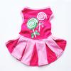 Хлопковое летнее платье для питомца, Одежда для питомца, Хлопковая мини-юбка, Юбка чирлидера