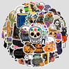 50 Cartoon Halloween Graffiti Stickers Water Cup Mobile Phone Waterproof Decorative Stickers Cute Holiday Stickers