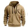 Black 2025 Autumn/Winter New Men's Printing Casual Multi Zipper Outdoor Sport Hoodie