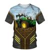 Fashion Streetwear 3d Print Man T-shirts Tractor Car Farmer Men Women Sports Casual Oversized Tees Tops Clothing