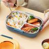 1 комплект контейнера для пищевых продуктов объемом 1100 мл, 3 отделения, ланч-бокс Bento из нержавеющей стали, не содержащий BPA, с