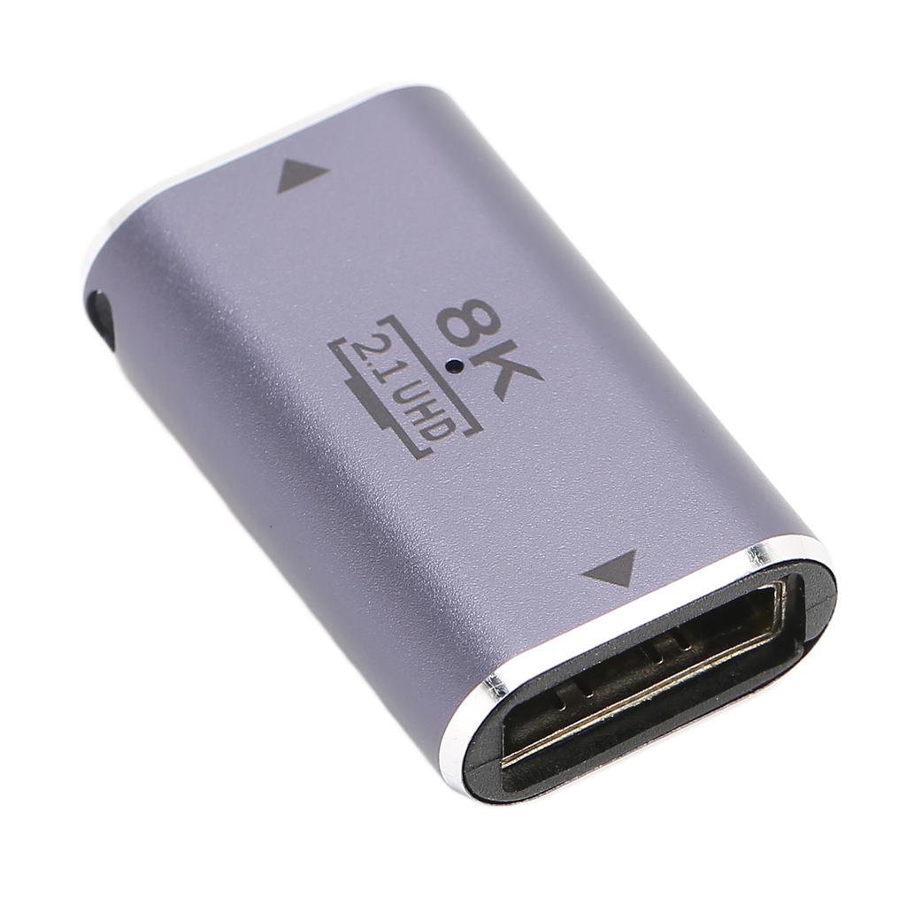 2Pcs HD Multimedia Interface Female to Female Coupler Adapter 3D 8K HD Extension Adapter Connector for HDTVs Projectors