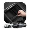 Center Console Organizer Tray for Tesla Model Interior Flocked Armrest Hidden Cubby Drawer Storage Box with Coin and Sunglasses TO220 ACP04508