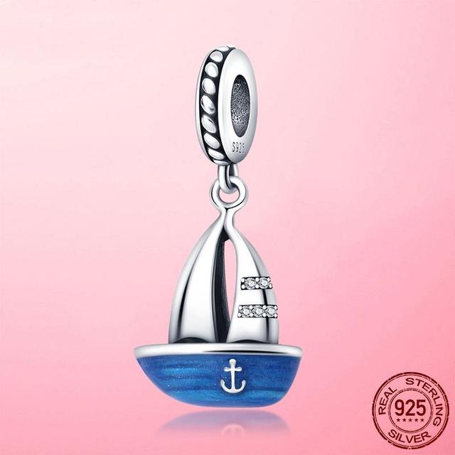 Sport Love Dangle Charm Fit Bracelet Necklace 925 Sterling Silver Skate Shoes Football Beads Pendant 925 Silver Original Jewelry