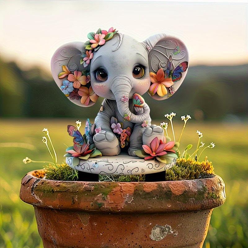 1 шт. Милый ежик с клубникой, садовое украшение, 2D плоская акриловая вставка в землю с классическими весенними элементами