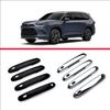 Для Toyota Grand Highlander 2024 2025 2026 ABS Хромированная Накладка на Ручку Двери с Отверстием для Smart Key Заглушка Накладка