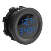 2in1 Car Temperature Voltmeter 12V Temper/Volt Meter Round Digital Led Display Auto Voltage Meter for Car Motorcycle Accessories