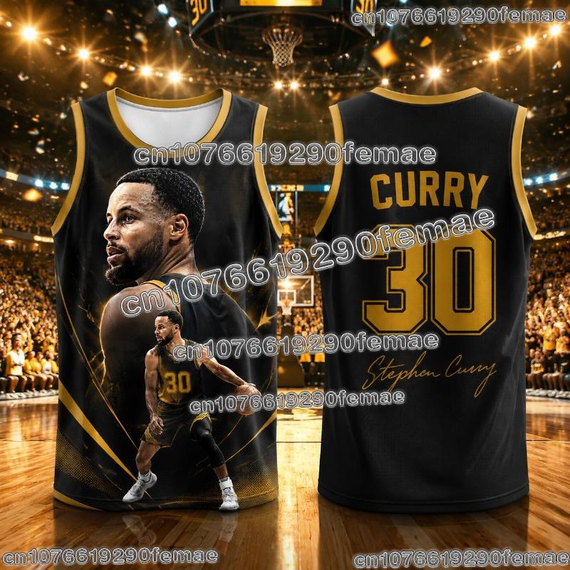 2026 New Curry Basketball Fan Jersey Custom Shirt Basketball Training Tank Top Breathable Quick Dry Outdoor Sportswear