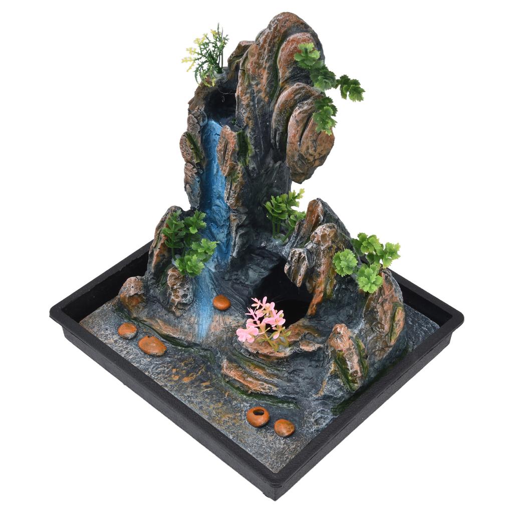 Настольный фонтан-скалистый фонтан с автоматическим насосом для украшения стола в домашнем офисеСША