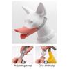 Anti Bite Duck Mouth Shape Dog Muzzle Silicone Duck Bill Dog Mouth Cover Adjustable Dog Muzzle Face Guard for Small Medium Dogs