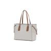 New MICHAEL KORS Voyager Artificial Leather Tote Bag, Shopping Bag, Shoulder Bag Medium Women's Vanilla White 30F8GV6T2B-150