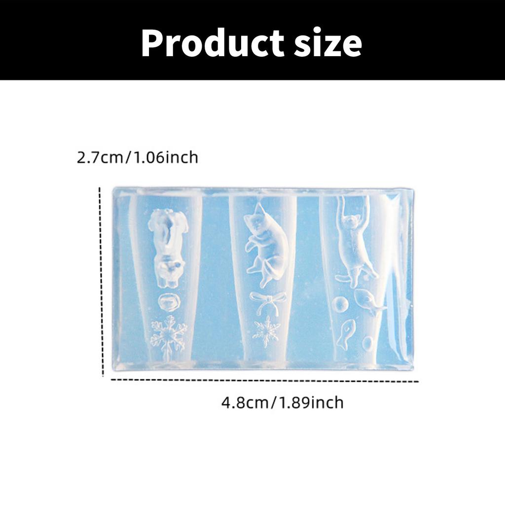 Креативная силиконовая форма для нейл-арта для легкого создания узоров и дизайнов. Мягкие материалы подходят для ногтей разной формы и длины.
