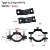 1Pcs Handlebar Frame Pipe Motorcycle Spotlight Holder  For 18.5-33.5mm Front Fork