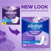 Always Daily Extra Protect Liners, Extra Long, Scented Panty Liners, Up To 10 Hours of Clean Comfort, 60 Count (Packaging May Vary)