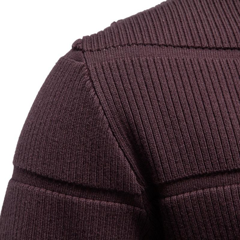 Men S Crew Neck Long Sleeve Thick Pullover Sweater Casual Business