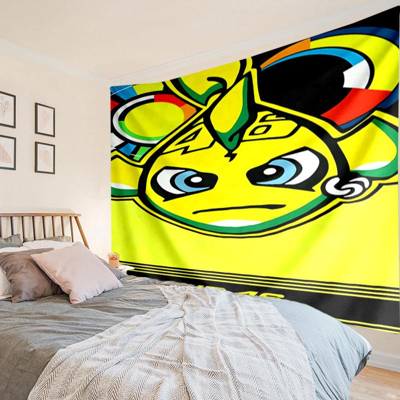 Yellow Racing Gear Tapestry, Unique Design Tapestry, Wall Decor for Bedroom,Livingroom, Playroom,Heartwarming Fan Holiday Gifts