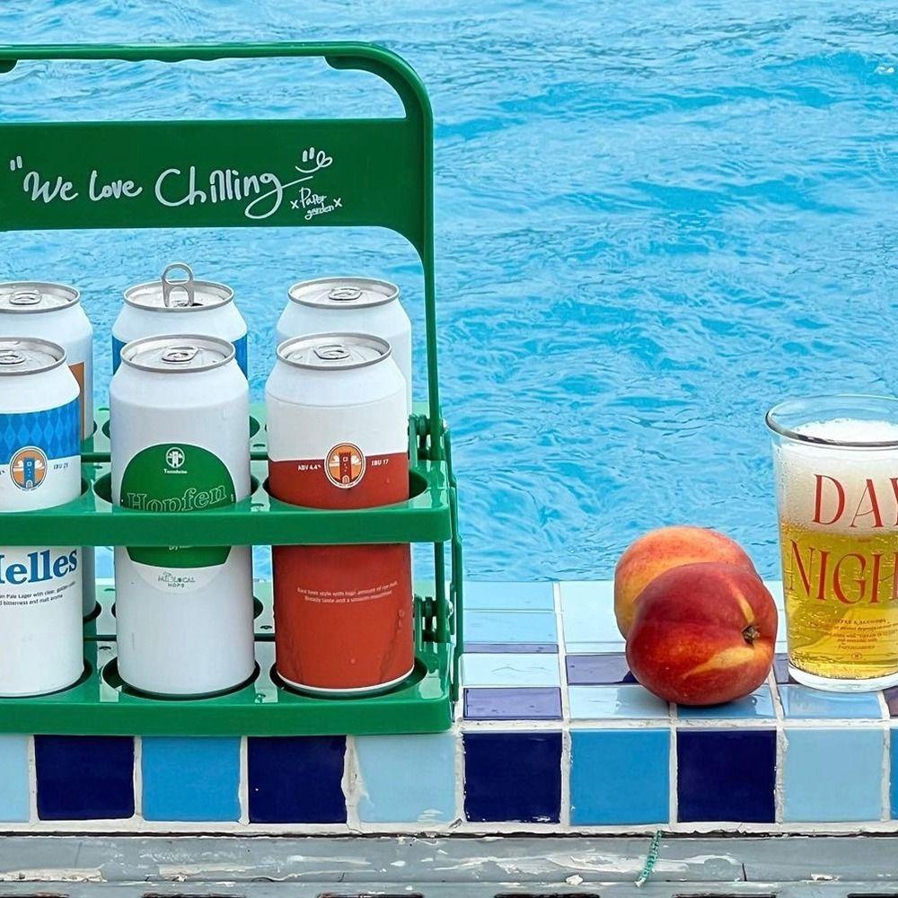 1 шт., 6 отверстий, стойка для пива, корзина, органайзер для чашек, держатель для напитков, пластиковый держатель для пивных бутылок