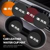 Suede Car Coaster Anti-slip Water Cup Heat Insulation Mat Decor For Renault Dacia RS Megan Scenic Logan Laguna Clio 3 4 KadjarA