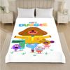 Hey Duggee Print Flannel Blanket Cozy Warm Plush Throw Blanket For Bed Sofa Couch Indoor Household Use