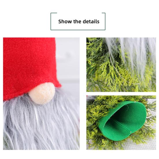 Рождественский гном, ветка дерева, светящийся орнамент, реалистичная искусственная кукла, милая карликовая кукла, светящееся украшение, сцена для рождественской вечеринки