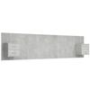 VidaXL Headboard with Cabinets Concrete Grey Engineered Wood 3115759