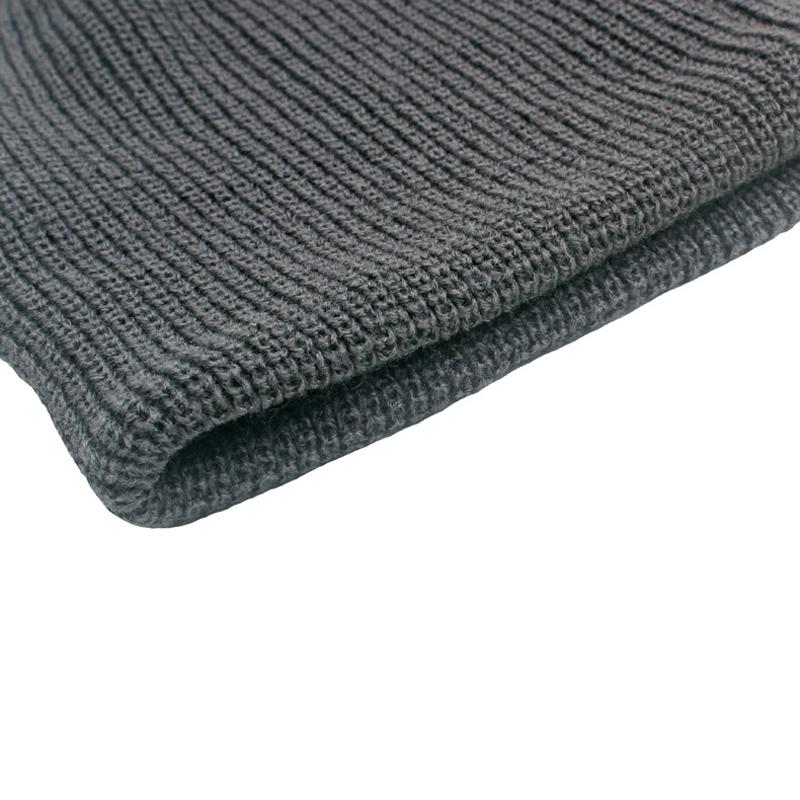 Мужская осенне-зимняя теплая шерстяная шапка, вязаная шапка, однотонная защитная шапка для ушей, шапочки с черепами, шапка с рукавами