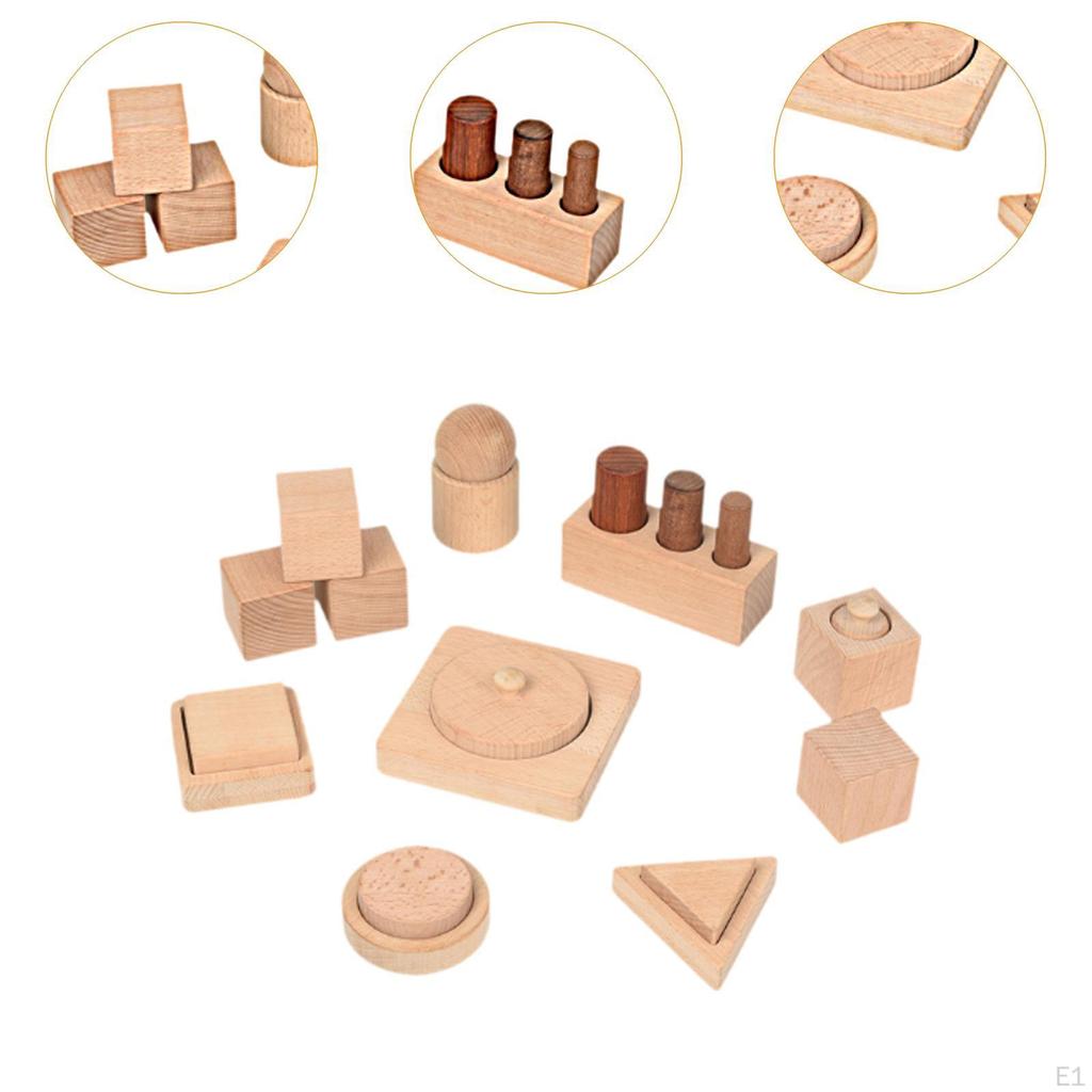 Montessori Wooden Shape Puzzle Toys,Shape Matching Board,Educational Toy,Fine Motor Skills for Boys