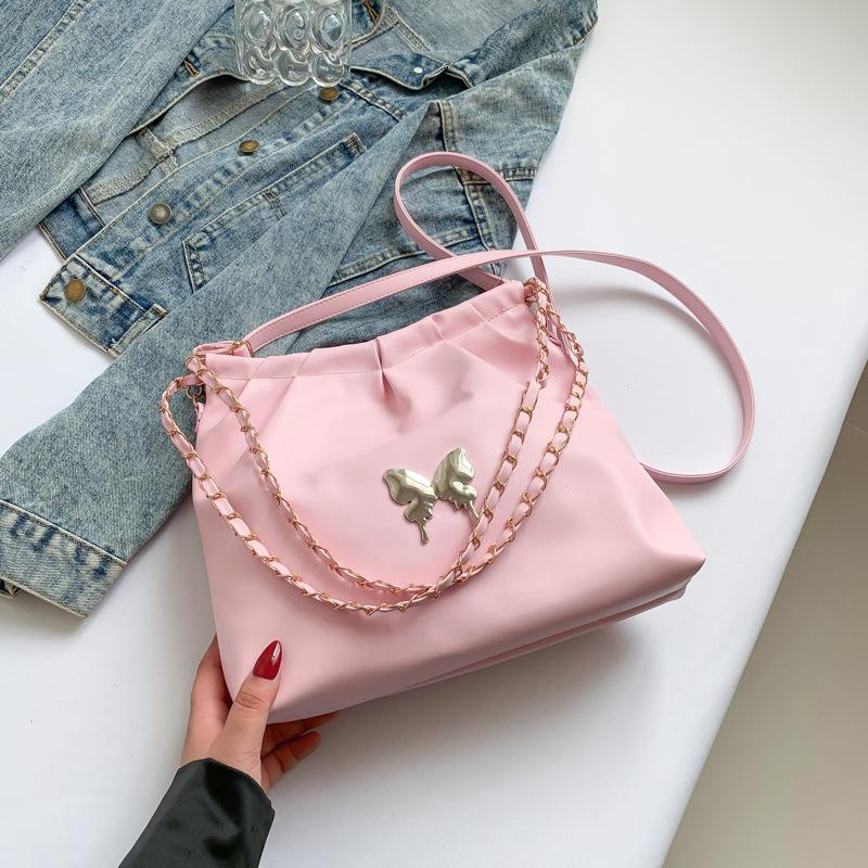 Simple Foreign Style Large-capacity Bag Women's 2025 Spring and Summer New Shoulder Underarm Bag Fashion Chain Backpack