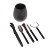 6 шт./набор Чайная церемония Термостойкие Инструменты для чая Кунг-фу Деревянная Китайская чайная ложка Гунфу Щипцы Игла Набор Принадлежности для чайной комнаты