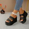 Fashion Women Sandals 2025 Summer New Outdoor Beach Sandals Comfortable  Wedges Shoes for Women Design Casual Sandals Size 35-43