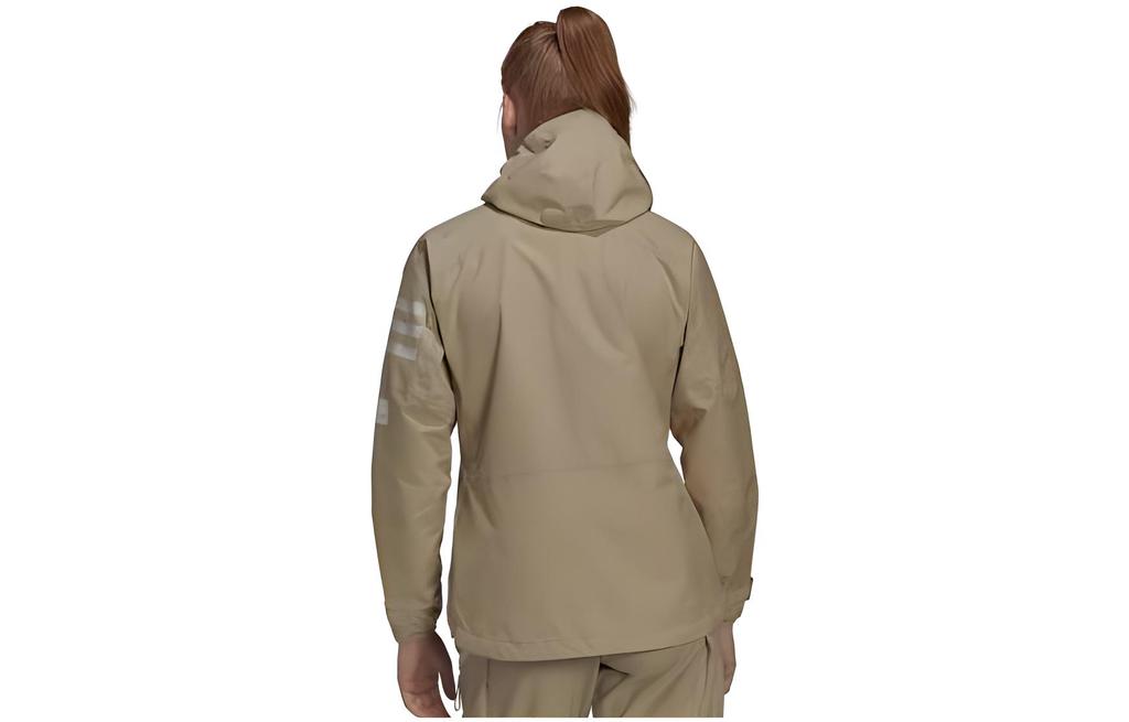 adidas Куртки Женские Хаки С Капюшоном Умеренные Другие HB4060