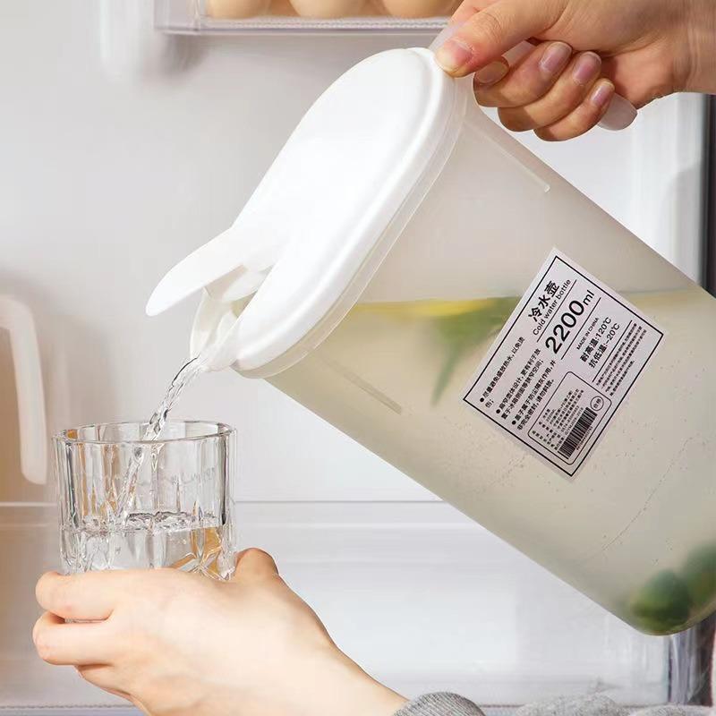 2500 мл чайник для холодной воды бытовой пластиковый прозрачный чайник для фруктового чая белый чайник для кипяченой воды
