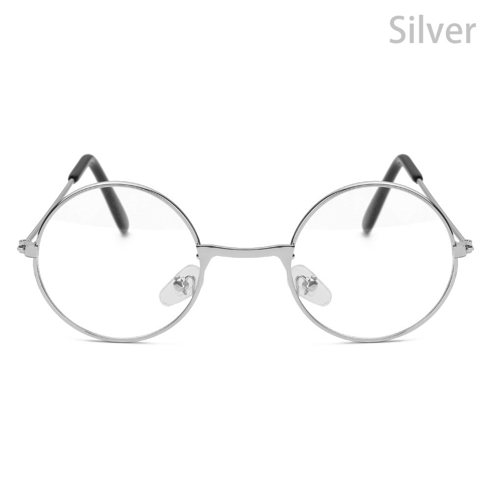 Flat Light Decorative Glasses Retro Children's Flat Mirror Small Round Glasses Clothing Accesories