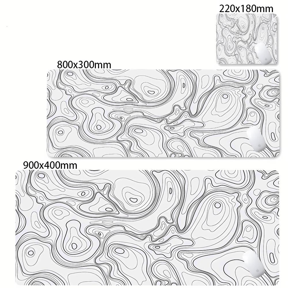 Minimalist Contour Line Extended Mouse Pad Waterproof Antislip Nonslip Desk Mat