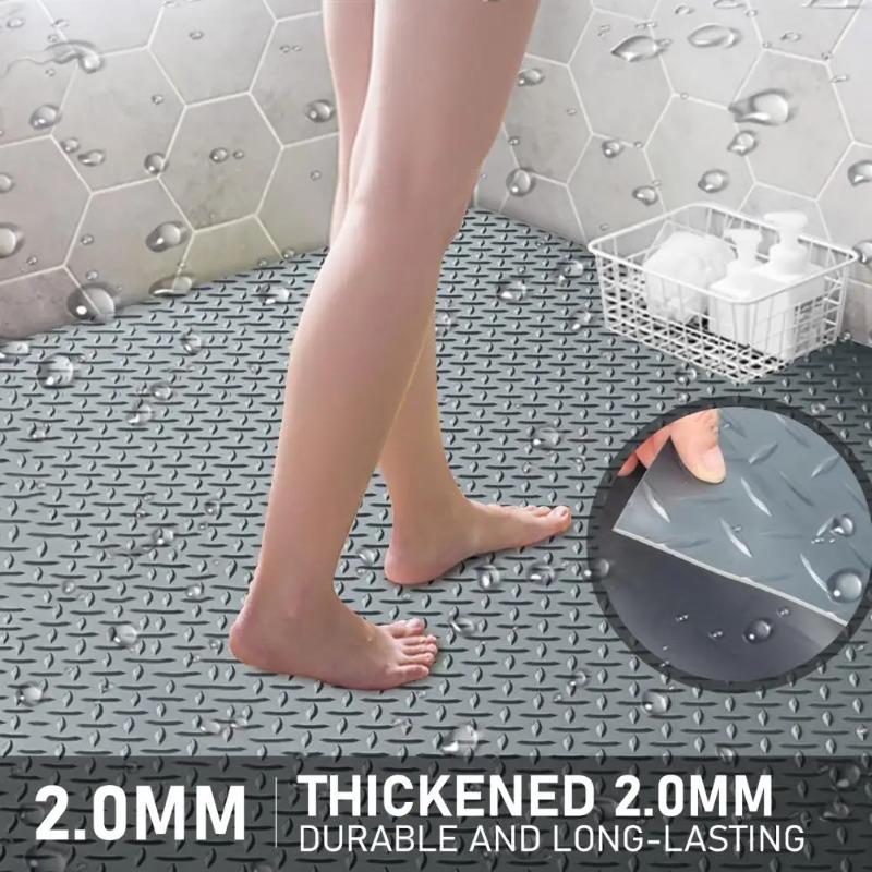 Thick PVC Floor Mat Roll,  Non-Slip, Waterproof  Easy To Clean - Ideal for Kitchen, Bathroom, Garage, Swimming Pool