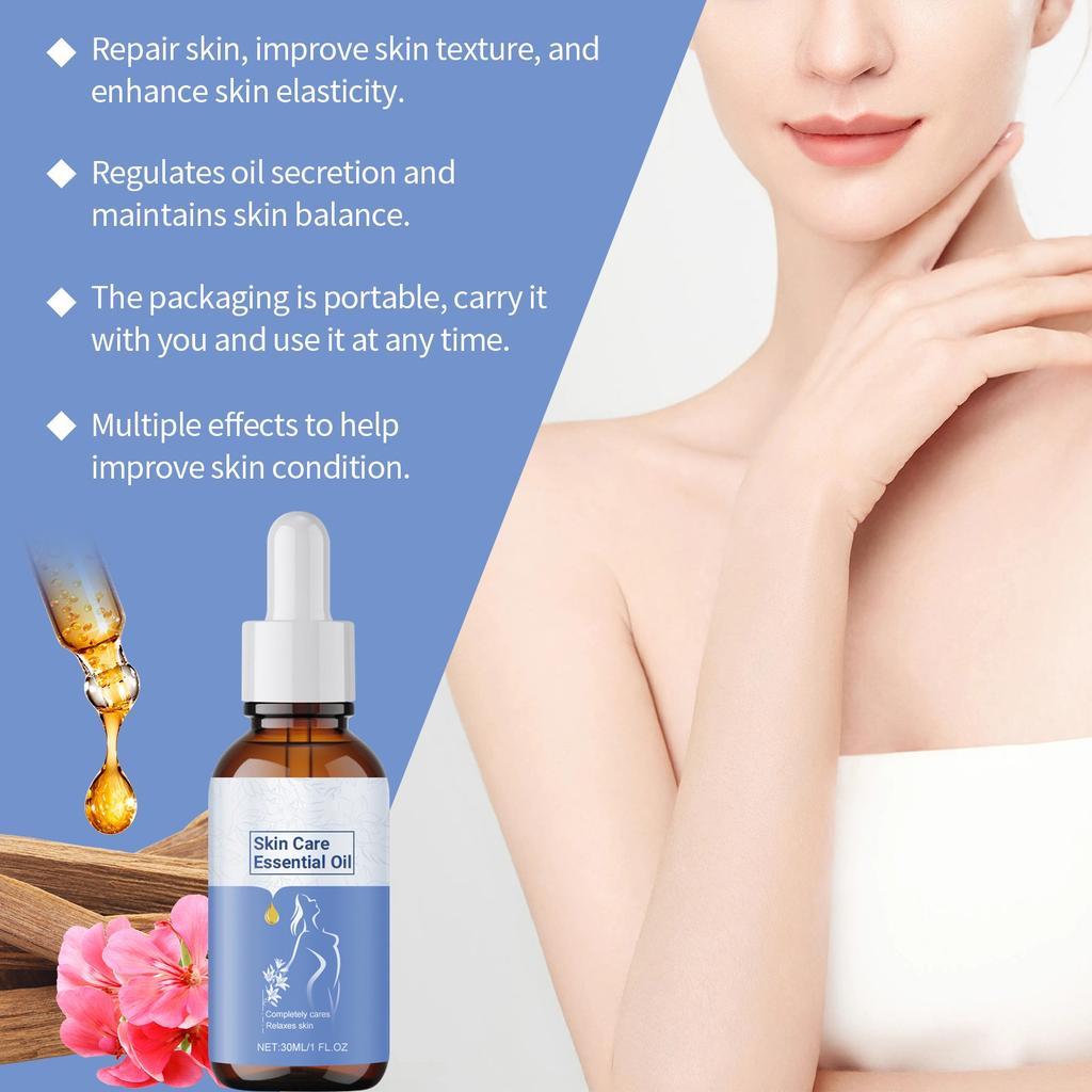 Skin Care Serum Oil Moisturizing Nourishing Bright Skin Moisturizing Tender Skin Massage Care Serum Oil(30ml)
