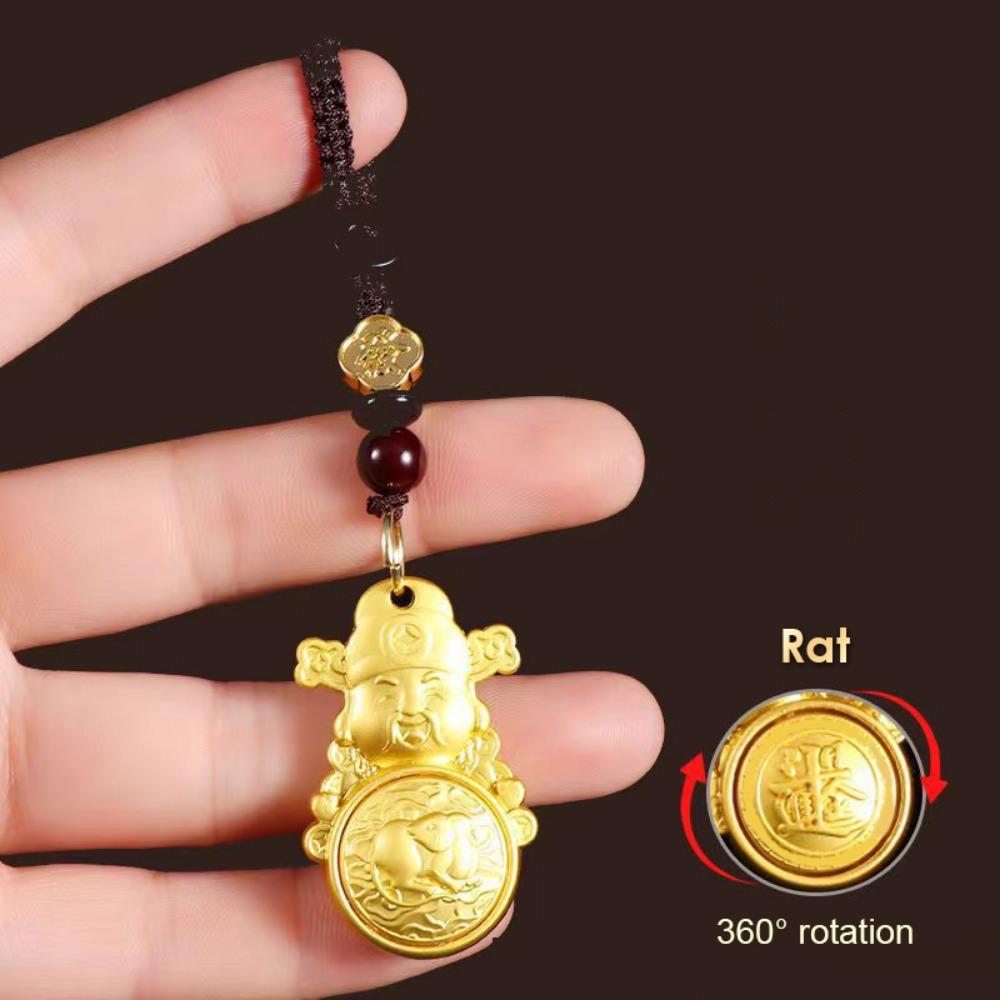 2 шт. Металлический фен-шуй подвесной декор, привлекающий удачу, автомобильный брелок, поделки, брелок со знаком зодиака для женщин