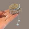 Fashion Rhinestone Tassel Pearl Hair Claws Flowers Hair Clip Women Barrettes Ponytail Holder Hairpins Hair Accessories Gifts