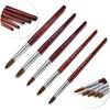 to Outline Wood Handle Flower Drawing Pen Nail Painting Brush Acrylic Nail Art Brush Sable Hair