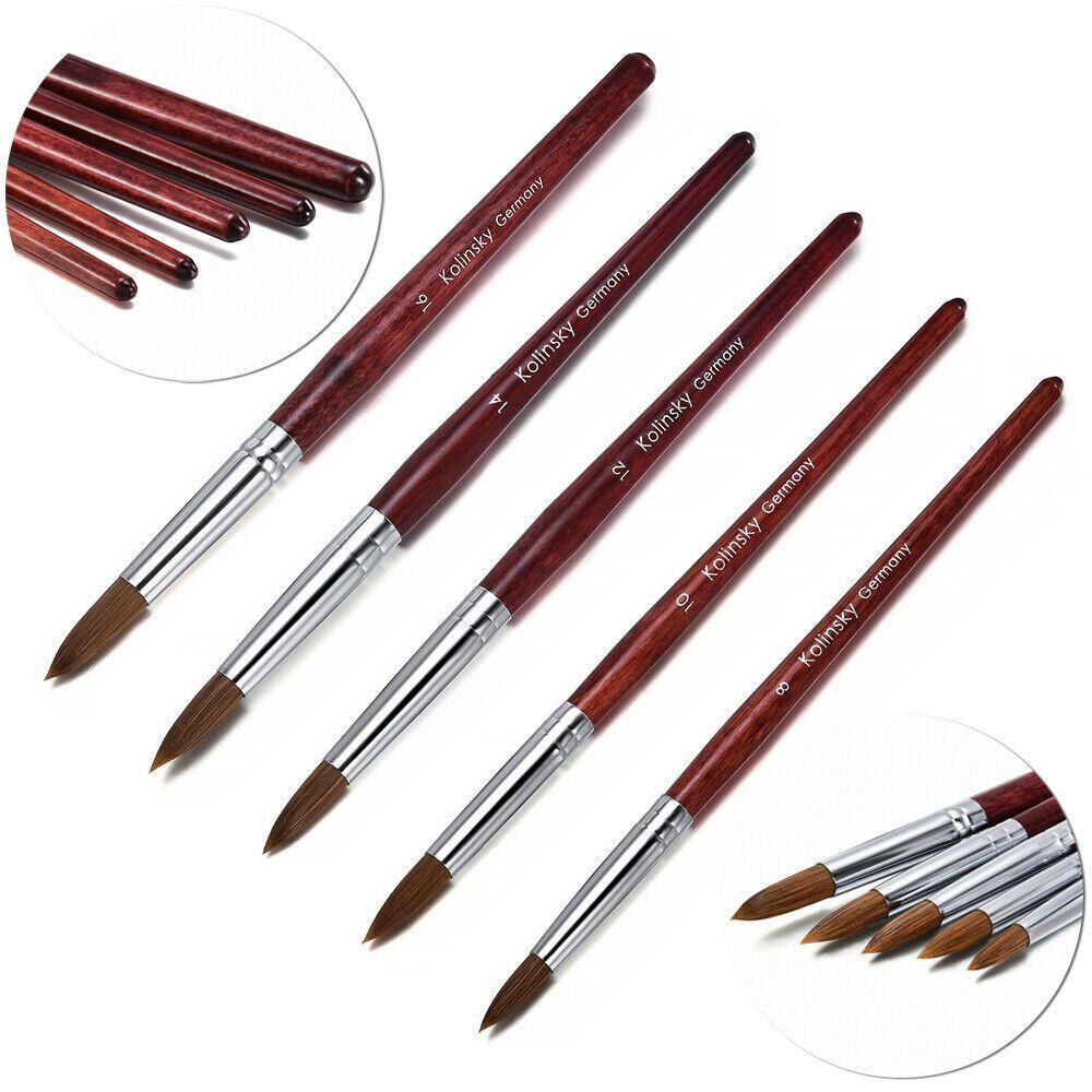 to Outline Wood Handle Flower Drawing Pen Nail Painting Brush Acrylic Nail Art Brush Sable Hair