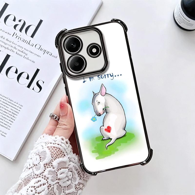 Бультерьер Собака Милые Щенки Покрытие Чехол для Телефона Для Xiaomi Redmi Note 14 15 Pro Plus 13 12 11 11S 11T 10 9S 9 5G Противоударный Aira