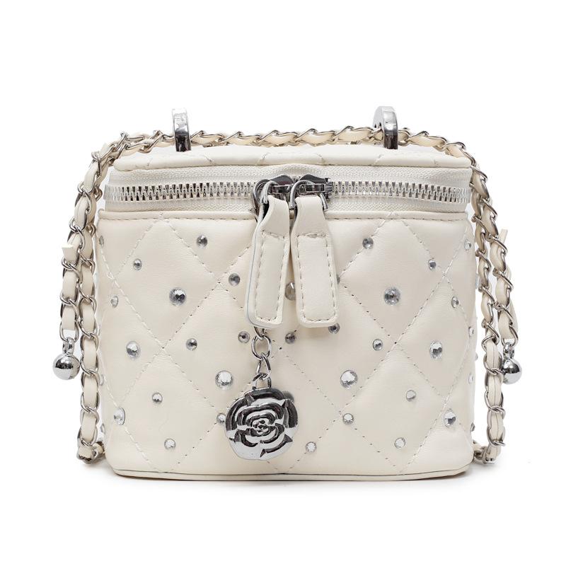 Модная сумка-цепочка ромбовидной формы в стиле Сяосянфэн, женская, 2025, новая, коробка, маленькая квадратная сумка, премиальная, универсальная, сумка-мессенджер