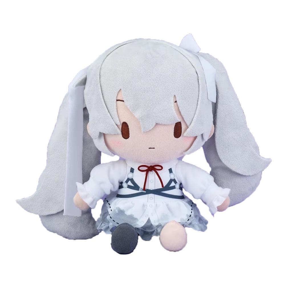 Authentic Bilibili Spot Hatsune Miku Miku Doll Fufu Plush Doll White Spotless Cherry Blossom Sky Cute Plush Toy Collection Gifts