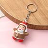 1pc Cute Keychain Snowmen Keyring Silicone Gifts for Women Backpack Accessories Christmas Pendant